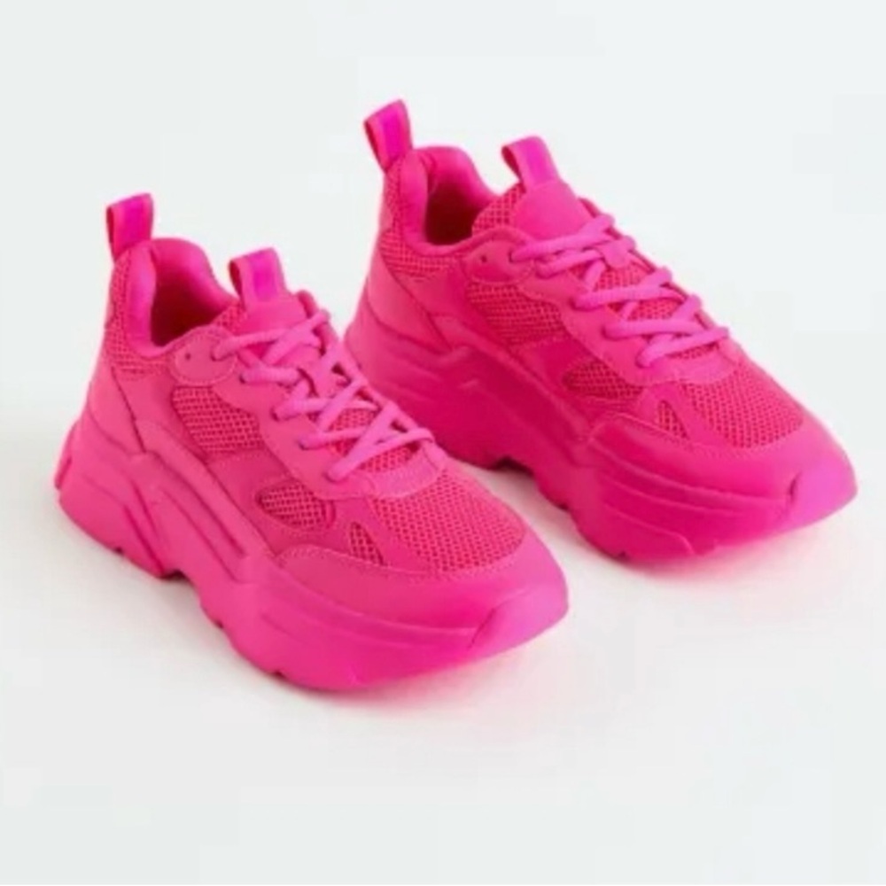 H&M junky sneakers. Hot Pink . Size 5.5 (36)